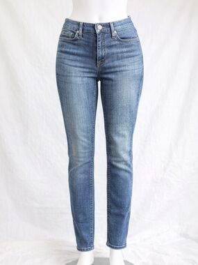 Women's High-Rise Slim Straight Jeans - Blue